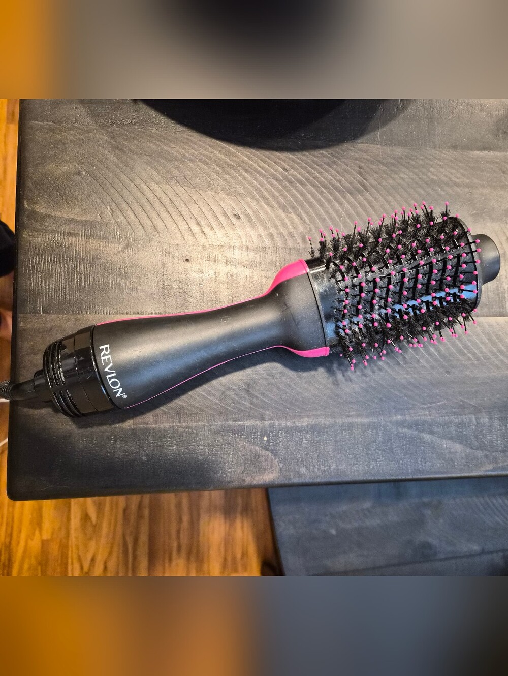 Revlon Black and Hot Pink Round Blowout Brush